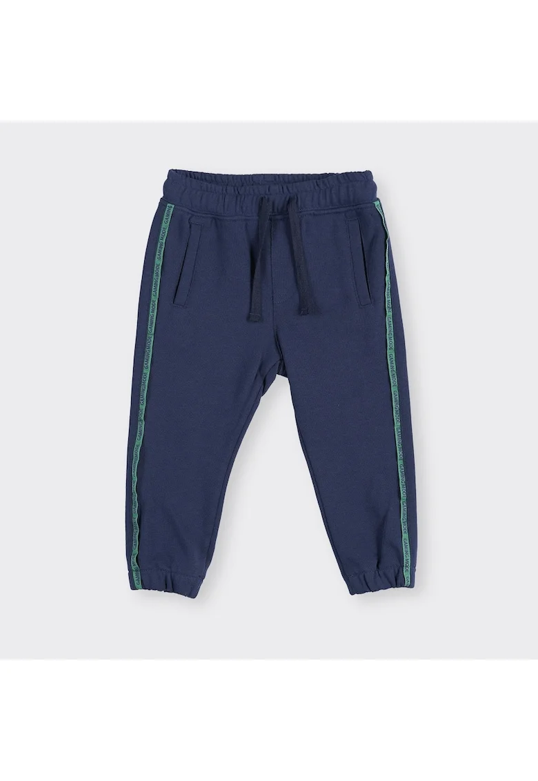 Pantaloni sport  - Gaming Mode, Bleumarin cu dunga Verde, pentru baietei, Bleumarin/Bleumarin
