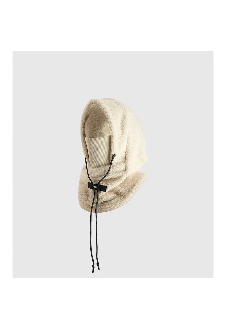 Caciula sport  Kaptur sherpa, alb, L/XL, material calduros, unisex