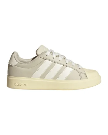Pantofi sport din piele ecologica StreetTalk, Alb/Gri deschis