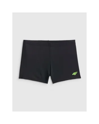 Pantaloni de baie copii,  slim fit, material sintetic, pentru baieti, Negru