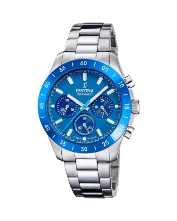 Ceas barbatesc  F20693/4 Quartz Argintiu