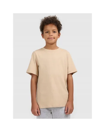 Tricou regular,  baieti, bumbac, bej