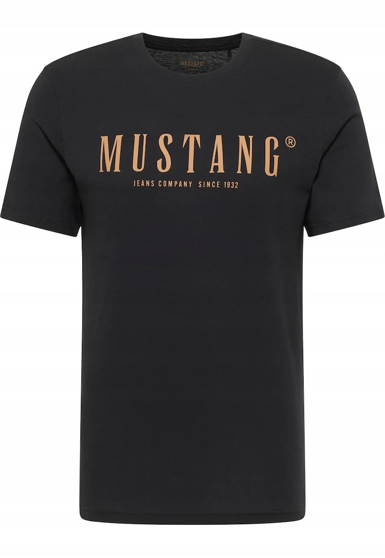 Tricou Barbati,  Style Austin, Regular Fit, Maneca Scurtdwqfa, Decolteu Rotund, Cu Logo, Bumbac, Design Clasic, Negru