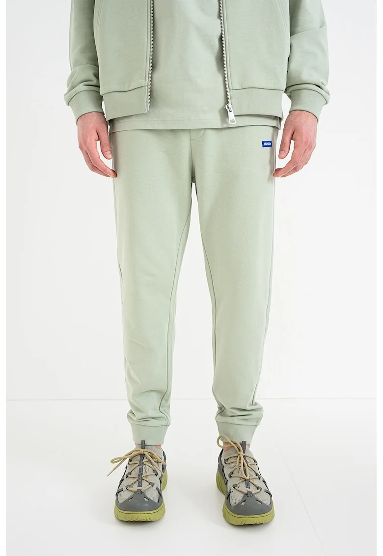 Pantaloni de trening din bumbac Napin, Verde pal