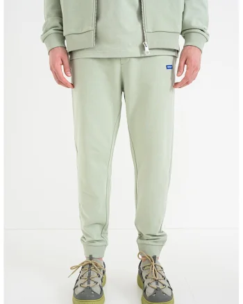Pantaloni de trening din bumbac Napin, Verde pal