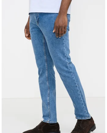 blugi slim fit cu talie medie Delaware, Albastru deschis