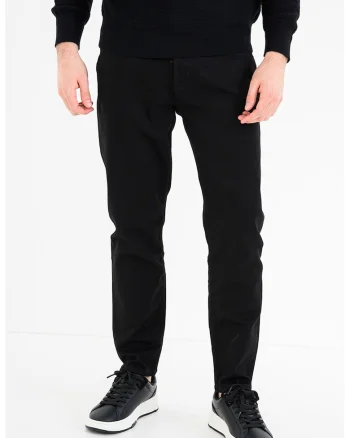 Blugi slim fit cu talie medie, Negru