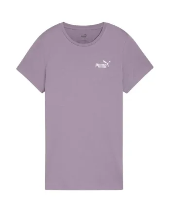 Tricou sport dama,  Ess + Broderie, mov, bumbac