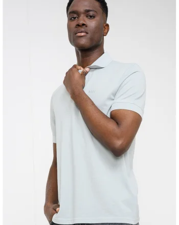 Tricou polo de bumbac pique Prime, Verde/Verde pal