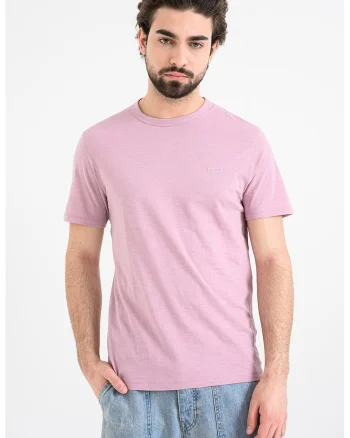 Tricou slim fit din bumbac Tegood, Lila