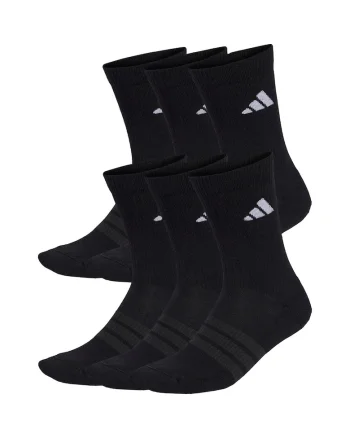 Set de sosete unisex Cushioned Crew - 6 perechi, Negru
