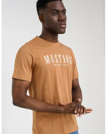 Tricou cu logo Austin, Alb/Maro