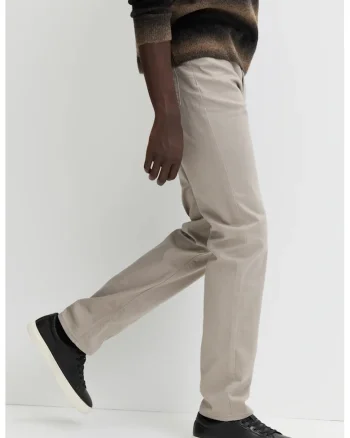 Blugi drepti elastici, Crem
