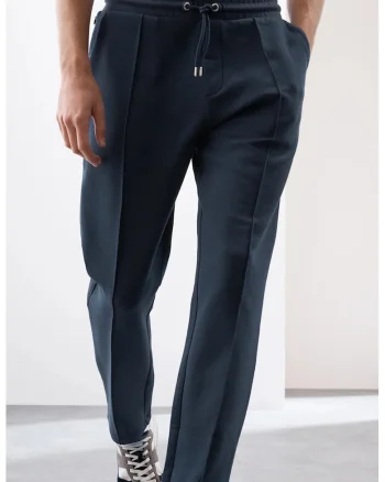 Pantaloni de trening cu snur, Albastru inchis