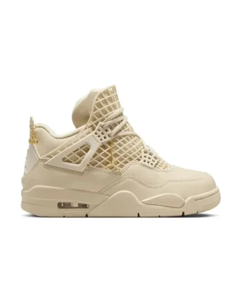 Pantofi sport dama  AIR JORDAN 4 NET, textil, bej,