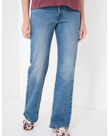 Blugi bootcut Wedgie, Albastru lavanda