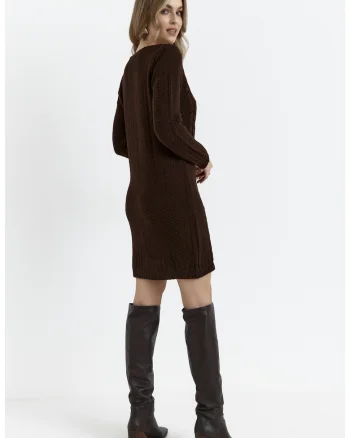 Rochie de dama,  M713, cu lungime pana la genunchi, Maro