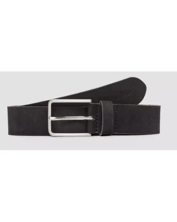 Curea din piele intoarsa, Negru, Negru
