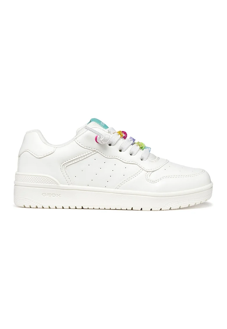 Pantofi sport Washiba cu sireturi decorative cu talismane, Alb murdar