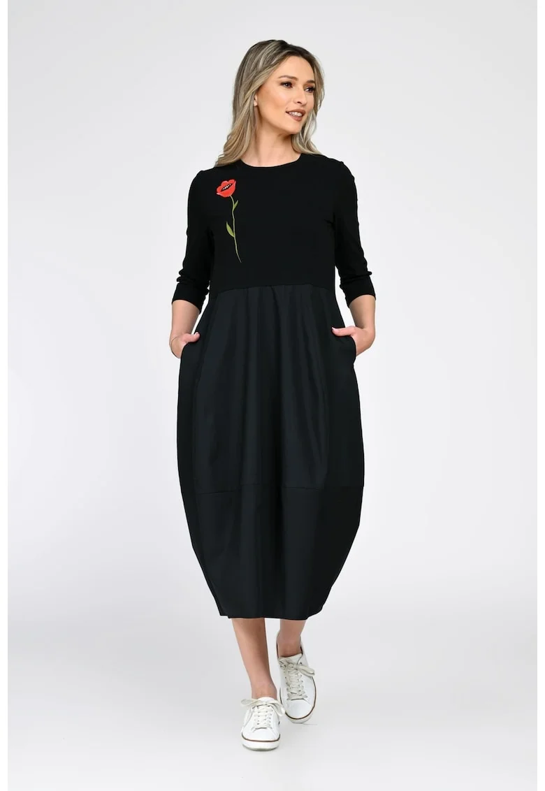 Rochie din bumbac pictata manual