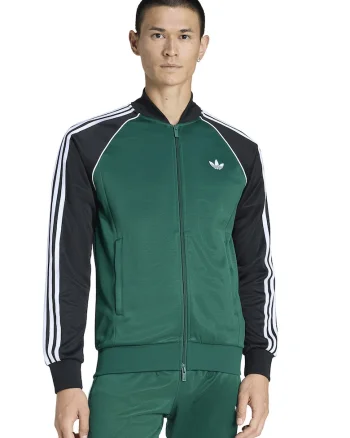 Bluza de trening cu fermoar si logo, Negru/Verde englez