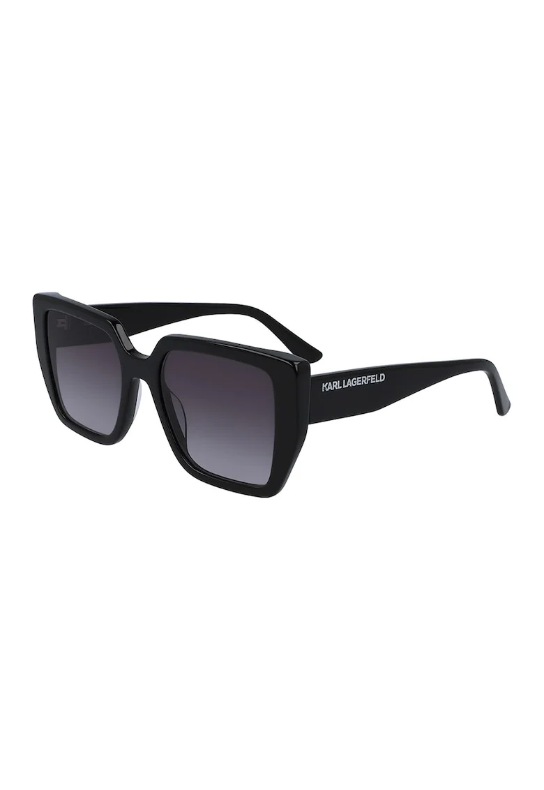 Ochelari de soare patrati cu lentile in degrade, Negru