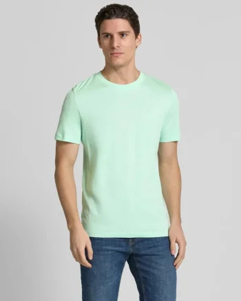 Tricou regular fit din bumbac, Verde menta