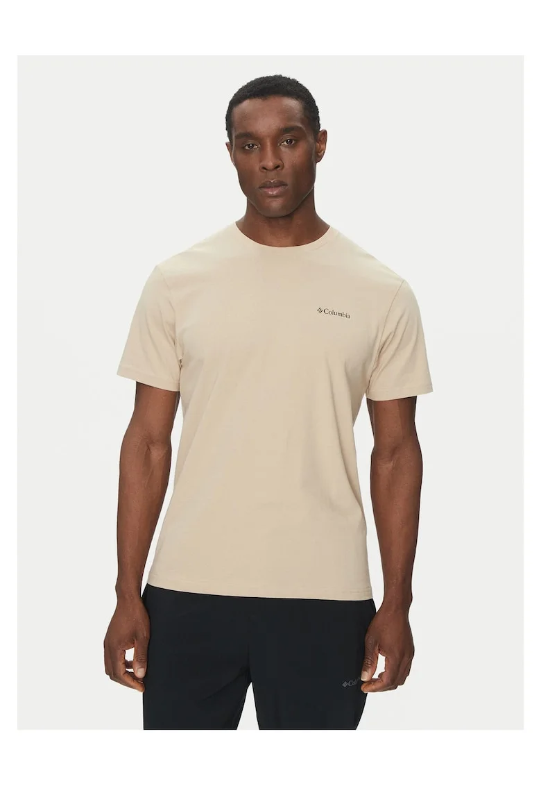 Tricou barbati  bej, bumbac,