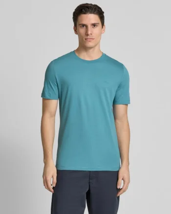 Tricou regular fit din bumbac, Turcoaz