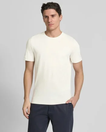 Tricou regular fit din bumbac, Crem