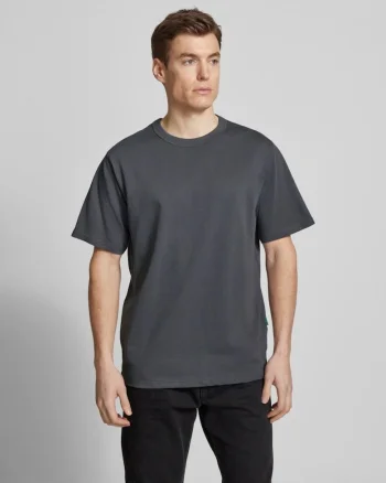 Tricou regular fit din bumbac, Gri inchis
