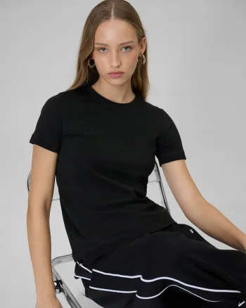 Tricou de dama  negru, bumbac