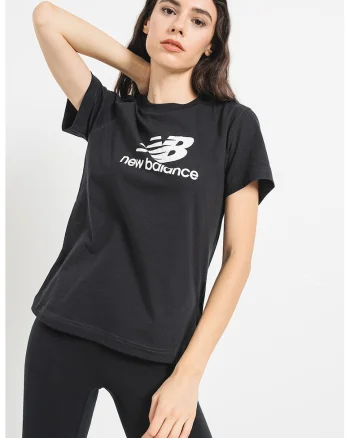 Tricou din bumbac cu imprimeu logo, Alb/Negru