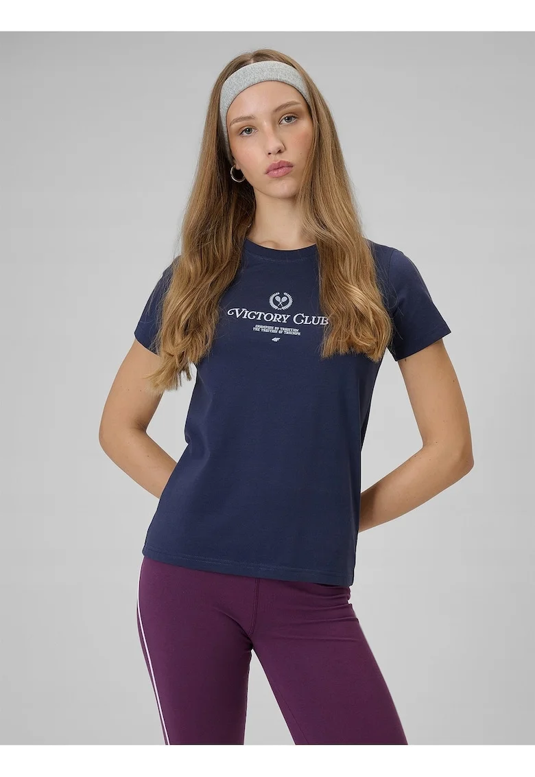 Tricou dama,  bleumarin, bumbac,