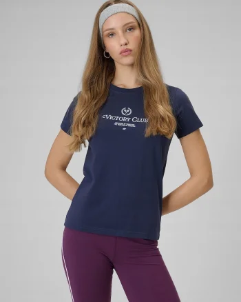 Tricou dama,  bleumarin, bumbac,