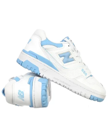 Pantofi sport dama BBW550BC,  Sintetic/Textil, Alb/Albastru