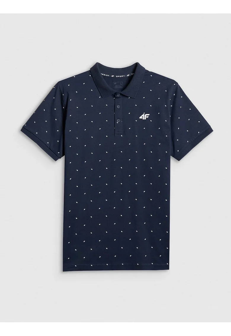 Tricou barbati,  polo bumbac, confortabil, Bleumarin