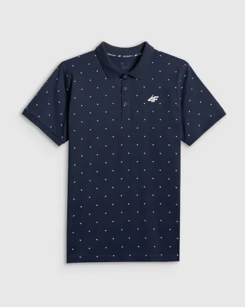 Tricou barbati,  polo bumbac, confortabil, Bleumarin