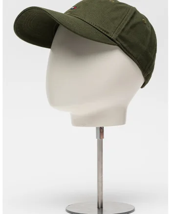 Sapca din bumbac organic Flag '85, Verde inchis