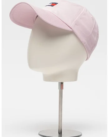 Sapca baseball de bumbac organic cu logo Heritage, Roz pastel