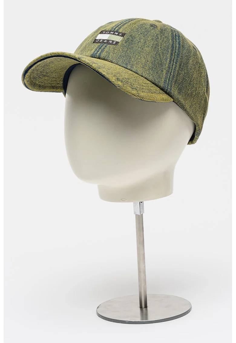 Sapca din denim cu logo Heritage, Verde masliniu