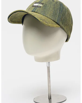 Sapca din denim cu logo Heritage, Verde masliniu