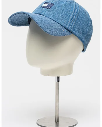 Sapca din denim cu logo Heritage, Albastru melange
