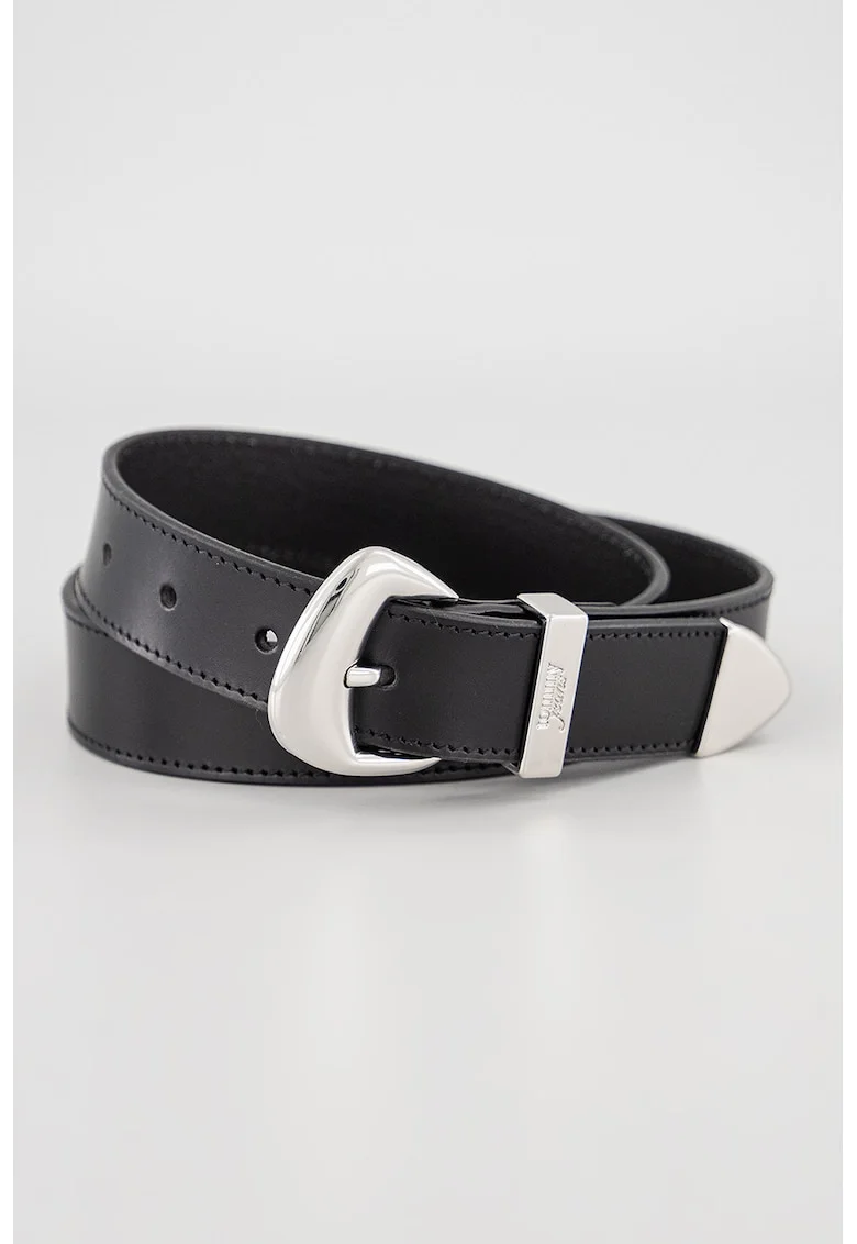 Curea de piele Abstract, Negru