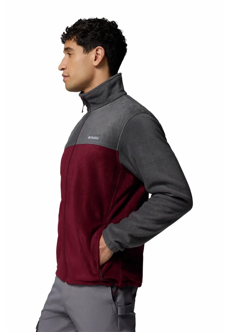 Bluza de trening, pentru trekking Steens Mountai 2.0, Visiniu/Gri inchis