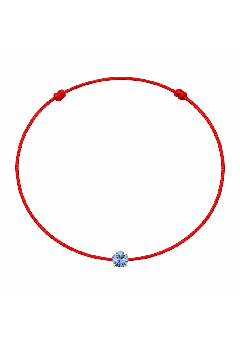 Bratara martisor decorata cu cristal Preciosa, Albastru deschis