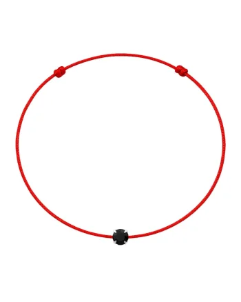 Bratara martisor decorata cu cristal Preciosa, Negru