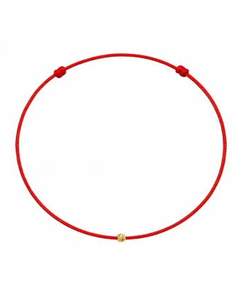 Bratara martisor decorata cu detaliu din aur de 14k