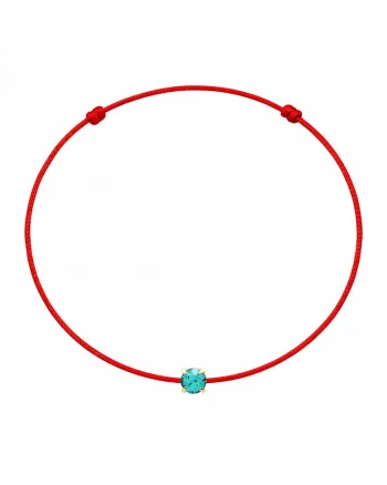 Bratara martisor decorata cu cristal Preciosa, Turcoaz