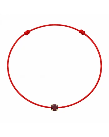 Bratara martisor decorata cu cristal Preciosa, Rosu